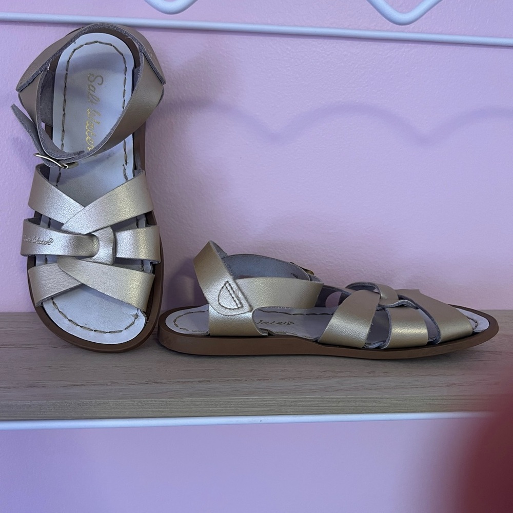 Girls Gold Sandals